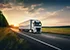 AI generated image of truck on the road
