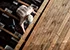 Constructing the wooden flooring of a patio