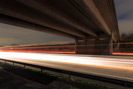 Autobahnbrücke Nacht