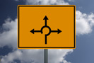 Kreisverkehr-Schild
