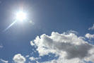 Sonne und Wolken